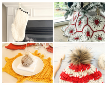 Load image into Gallery viewer, Holiday Crochet Patterns Bundle | 4 Crochet patterns