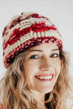 Load image into Gallery viewer, Christmas Crochet Beanie Pattern with Furry Pom Pom
