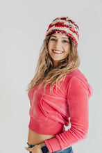 Load image into Gallery viewer, Christmas Crochet Beanie Pattern with Furry Pom Pom
