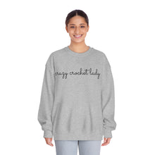 Load image into Gallery viewer, Crazy Crochet Lady, Unisex DryBlend® Crewneck Sweatshirt