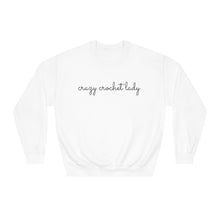 Load image into Gallery viewer, Crazy Crochet Lady, Unisex DryBlend® Crewneck Sweatshirt