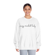 Load image into Gallery viewer, Crazy Crochet Lady, Unisex DryBlend® Crewneck Sweatshirt