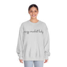 Load image into Gallery viewer, Crazy Crochet Lady, Unisex DryBlend® Crewneck Sweatshirt