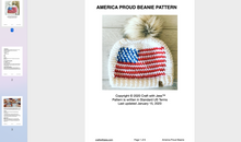 Load image into Gallery viewer, screenshot of America proud beanie