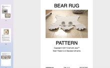 Load image into Gallery viewer, screenshot of bear rug pattern