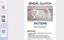 Load image into Gallery viewer, screenshot of crochet bridal clutch bag