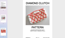 Load image into Gallery viewer, screenshot of diamond clutch pattern