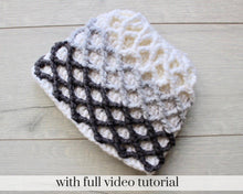 Load image into Gallery viewer, gray ombre messy bun hat