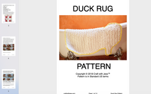Load image into Gallery viewer, crochet duck rug pattern