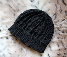 Load image into Gallery viewer, Ribbed Crochet Beanie Pattern | The Paola Beanie