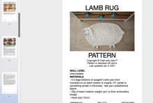 Load image into Gallery viewer, screenshot of lamb rug pattern