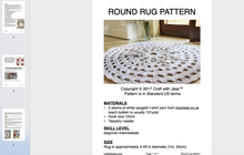 Load image into Gallery viewer, screenshot of round rug pattern
