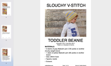 Load image into Gallery viewer, screenshot of slouchy v-stitch beanie