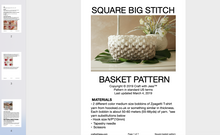 Load image into Gallery viewer, screenshot of crochet basket pattern