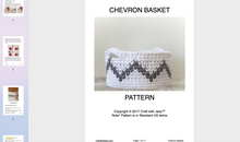 Load image into Gallery viewer, screenshot of chevron basket pattern