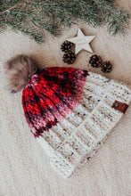 Load image into Gallery viewer, Crochet ribbed beanie pattern | The Monica beanie
