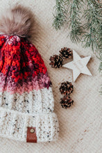 Load image into Gallery viewer, Crochet ribbed beanie pattern | The Monica beanie
