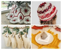 Load image into Gallery viewer, Holiday Crochet Patterns Bundle | 4 Crochet patterns
