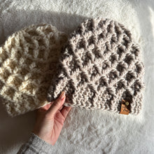 Load image into Gallery viewer, Chunky Diamond Stitch Crochet Beanie Pattern
