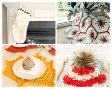 Load image into Gallery viewer, Holiday Crochet Patterns Bundle | 4 Crochet patterns
