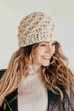 Load image into Gallery viewer, Chunky Diamond Stitch Crochet Beanie Pattern
