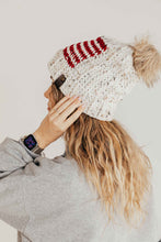 Load image into Gallery viewer, Crochet Slouchy Beanie | Tapestry Crochet Patterns| American Flag Beanie | America Proud Beanie

