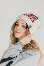 Load image into Gallery viewer, Crochet Slouchy Beanie | Tapestry Crochet Patterns| American Flag Beanie | America Proud Beanie
