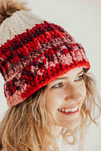 Load image into Gallery viewer, Crochet ribbed beanie pattern | The Monica beanie
