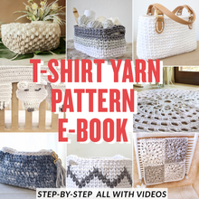 Load image into Gallery viewer, Crochet T-shirt Yarn Patterns E-Book
