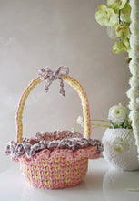 Load image into Gallery viewer, yellow and pink and purple easter basket
