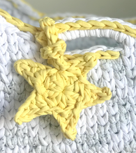 Load image into Gallery viewer, crochet star with t-shirt yarn
