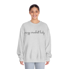Load image into Gallery viewer, Crazy Crochet Lady, Unisex DryBlend® Crewneck Sweatshirt

