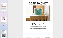 Load image into Gallery viewer, screenshot of bear basket pattern
