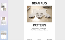 Load image into Gallery viewer, screenshot of bear rug pattern
