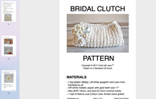 Load image into Gallery viewer, screenshot of crochet bridal clutch bag
