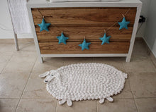 Load image into Gallery viewer, crochet animal rug with tshirt yarn
