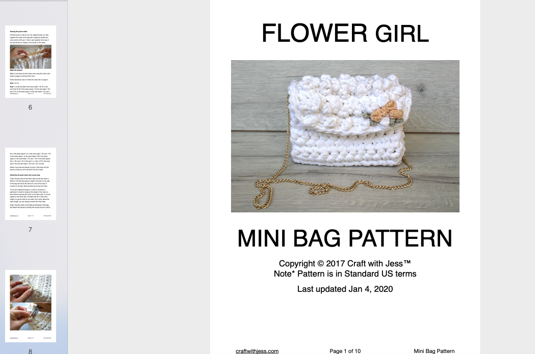 Flower Bitty Boho Bag Modification - A Crafty Concept