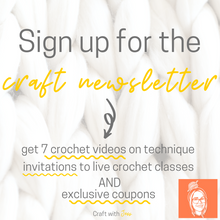Load image into Gallery viewer, sign up craft with jess newsletter
