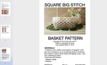 Load image into Gallery viewer, screenshot of crochet basket pattern

