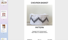 Load image into Gallery viewer, screenshot of chevron basket pattern
